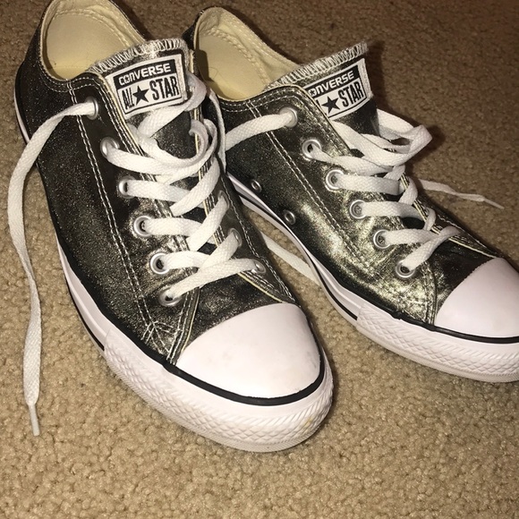 CONVERSE ALL STAR OX OMBRE METALLIC - GREY: Size 9 - Picture 1 of 6